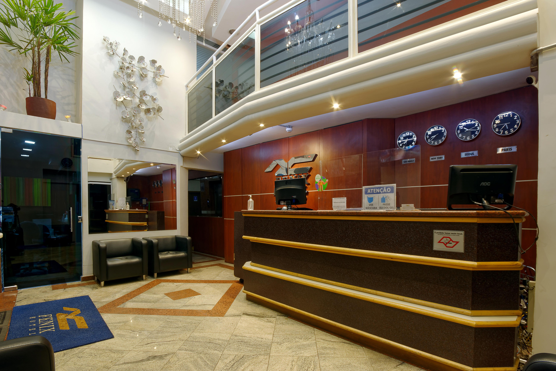 Vista Lobby Fênix Hotel Bom Retiro