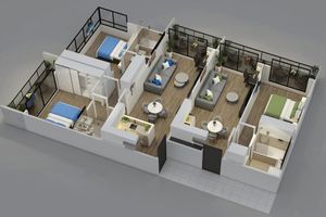 Alquiler Vacacional - Luxurious 3 Bedroom 3 Bathroom- 3 Balconies -1 GB WiFi - 4 Seasons Mattresses