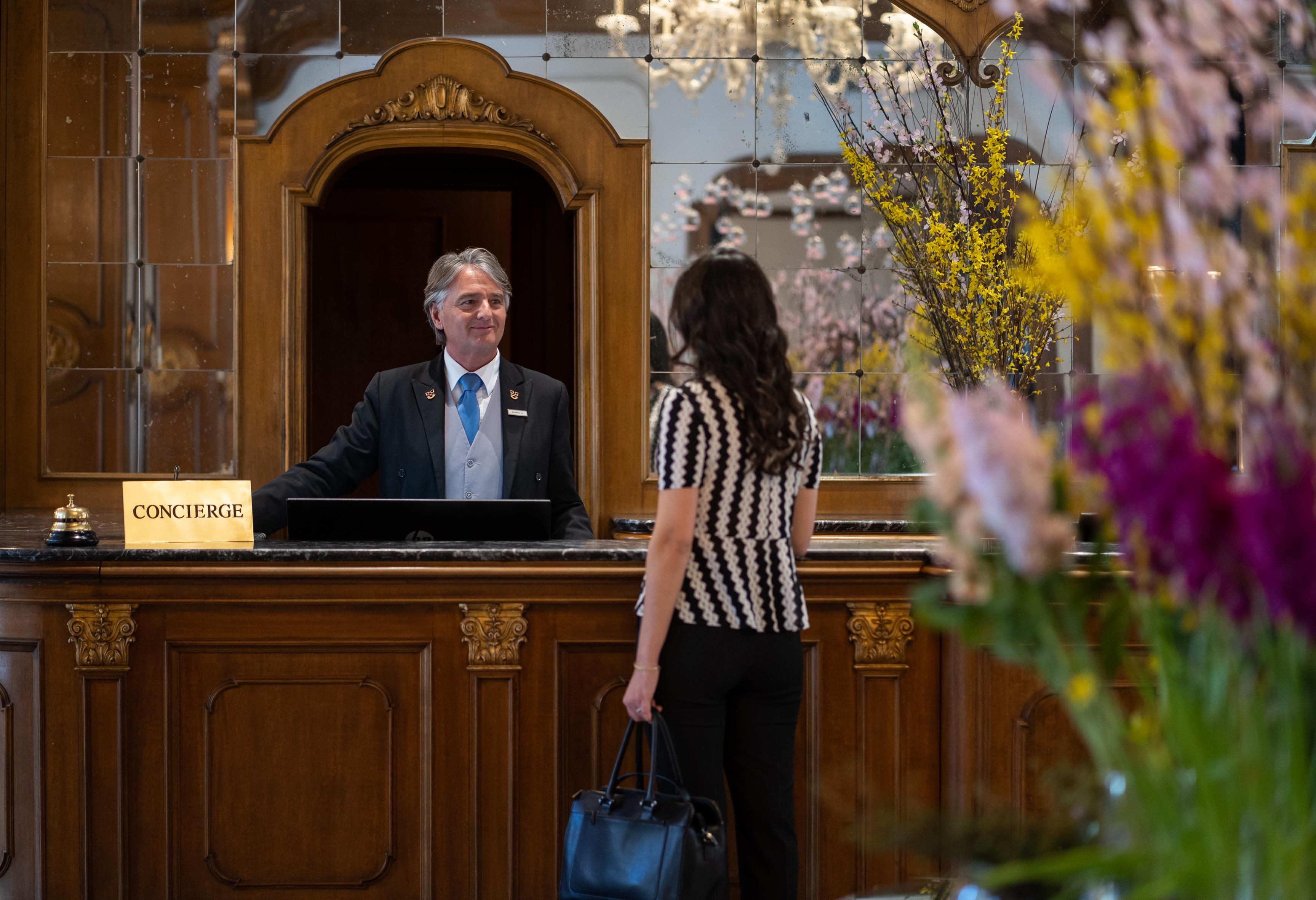 Vista Lobby Aldrovandi Villa Borghese