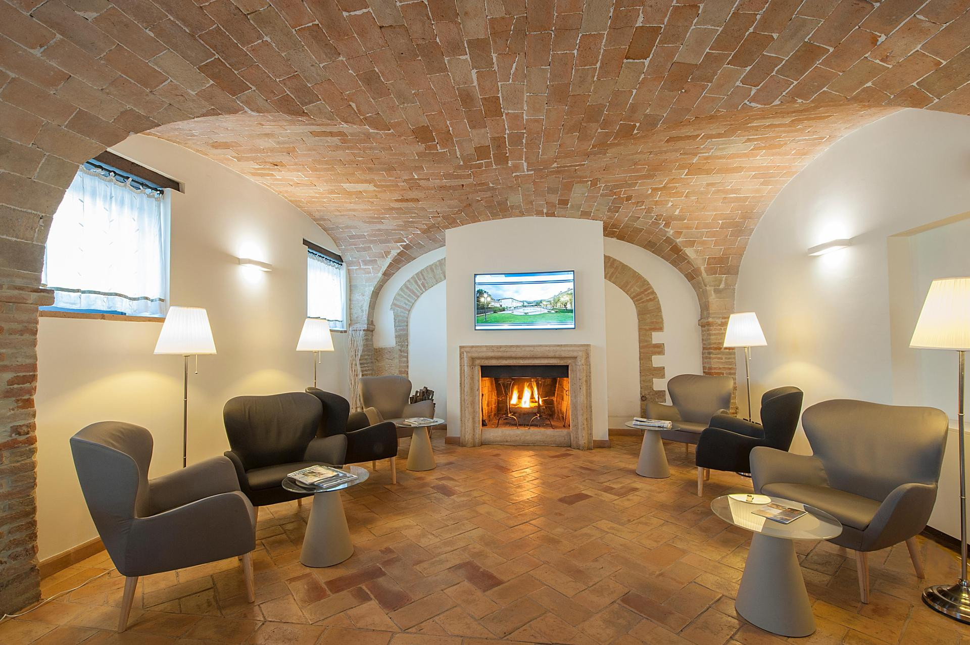 Vista Lobby Relais dell'Olmo