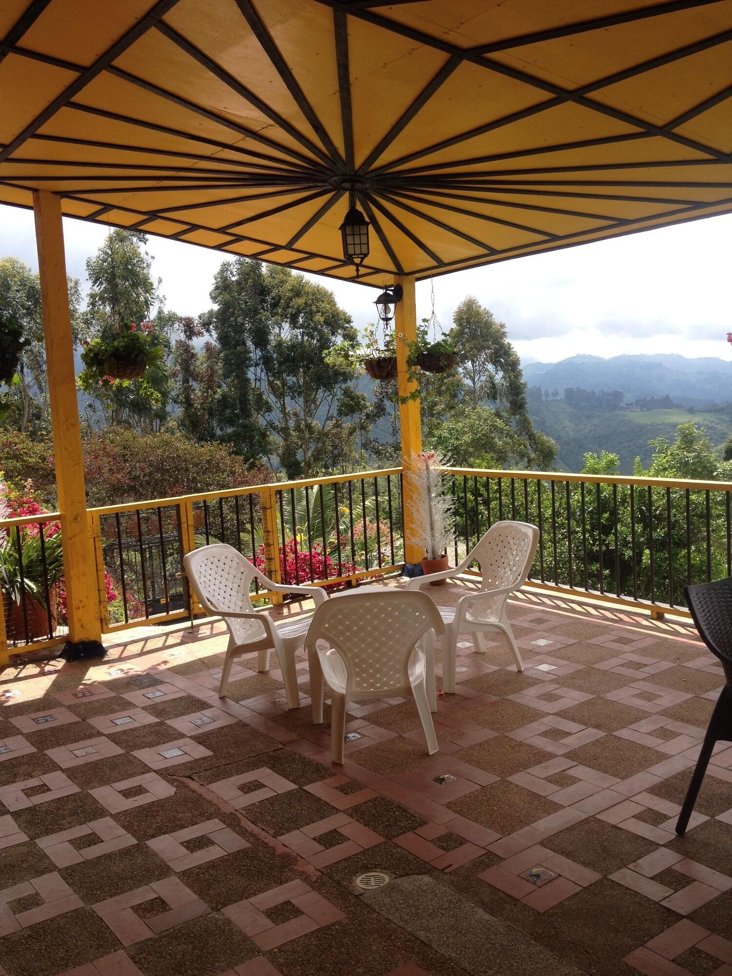 Vista Lobby Hostal Finca Cardonales