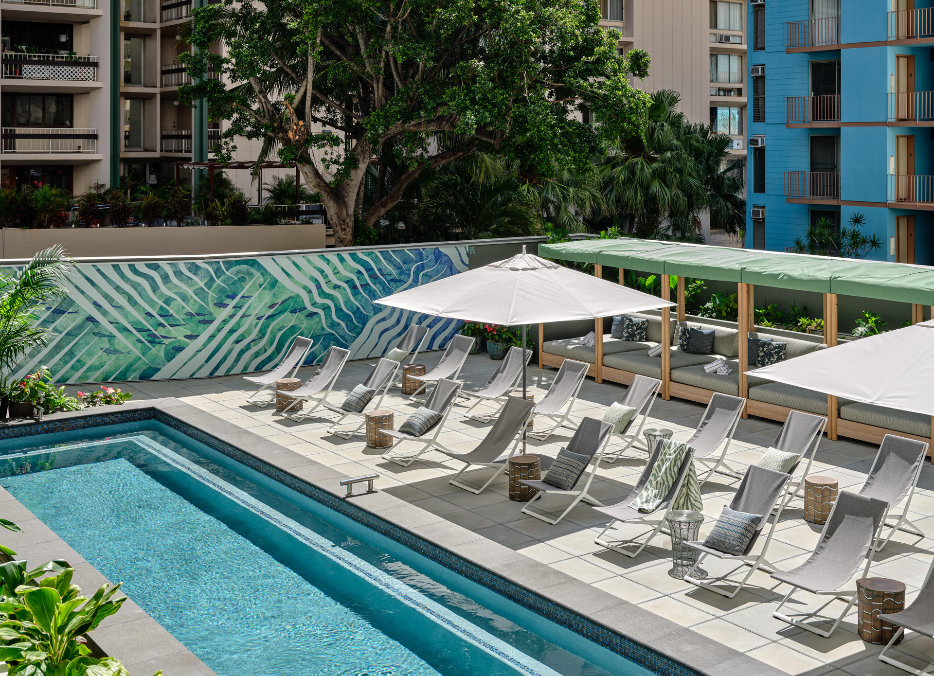 Vista Piscina Romer House Waikiki