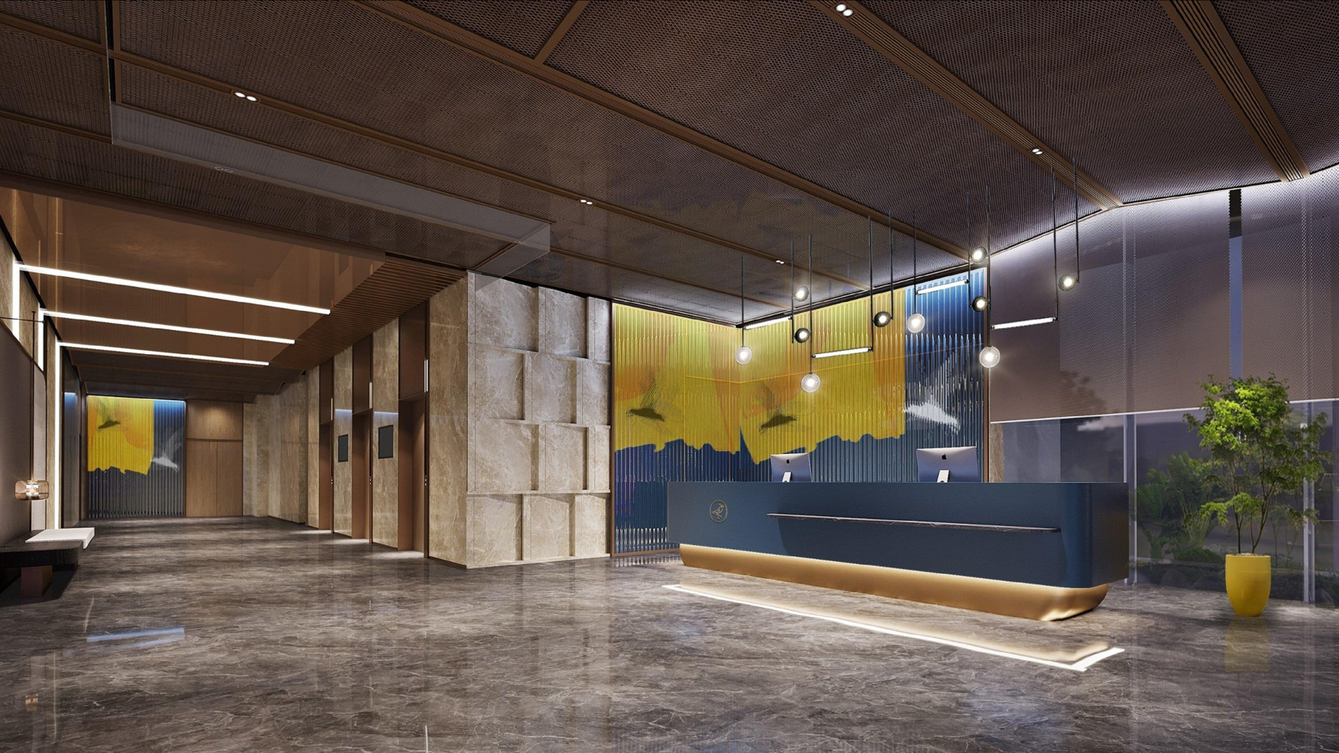 Vista Lobby voco Hefei Binhu by IHG