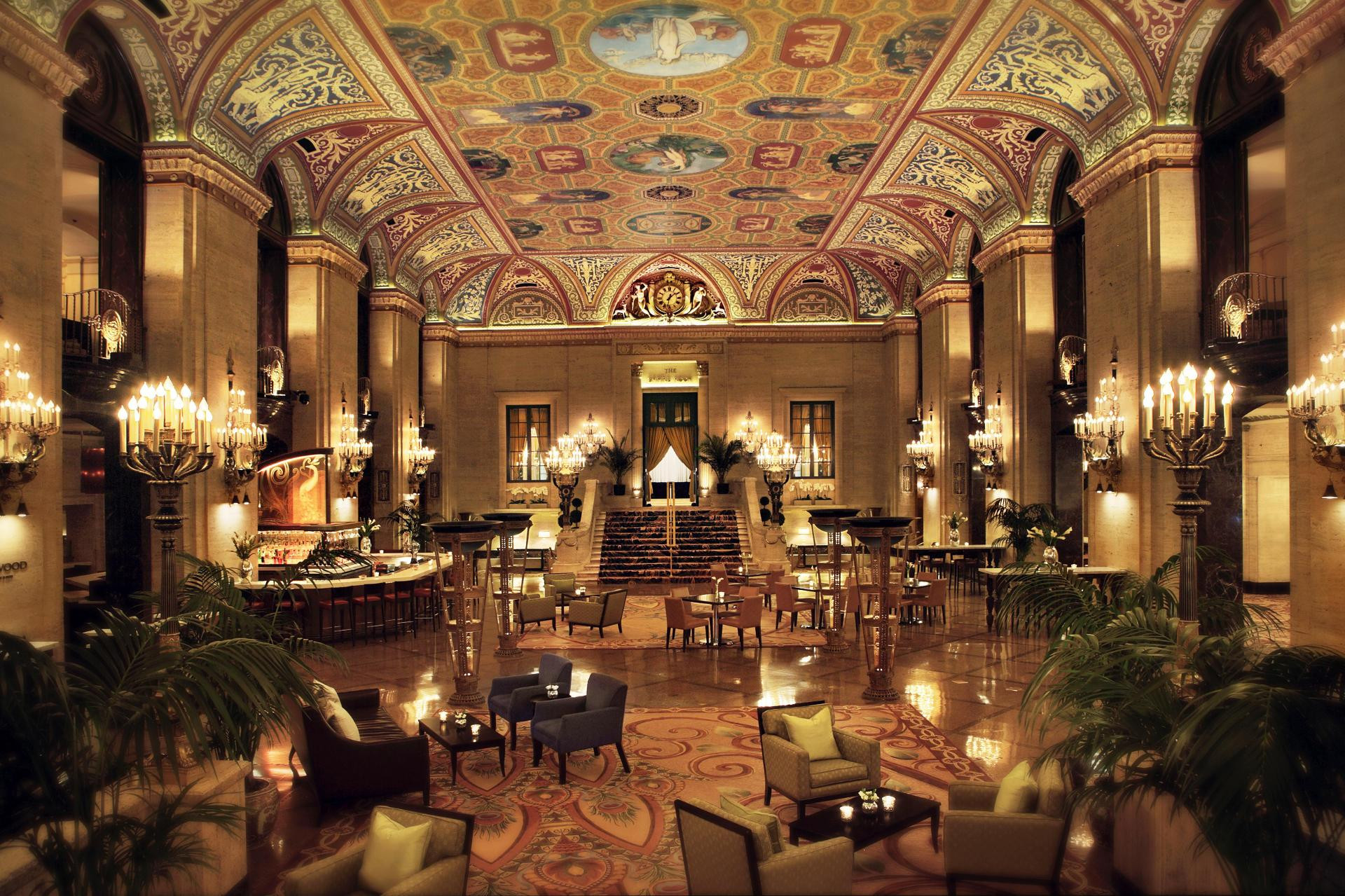 Vista Lobby Palmer House a Hilton Hotel