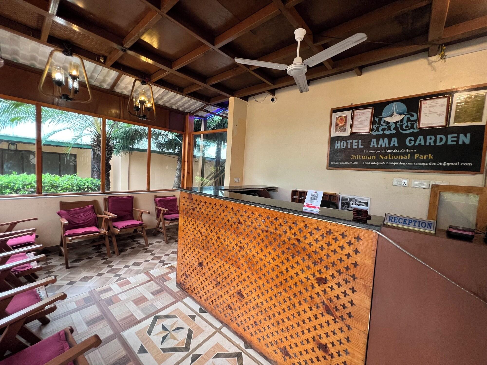 Vista Lobby Ama Garden Sauraha