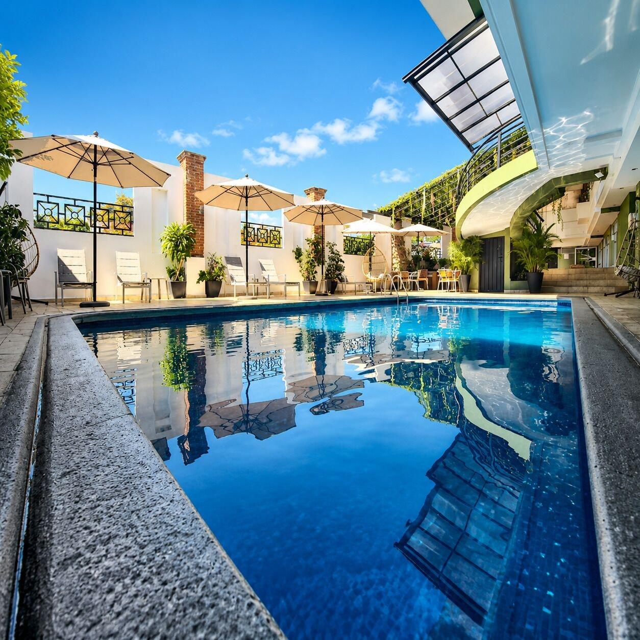 Vista Piscina Hotel Borda Cuernavaca