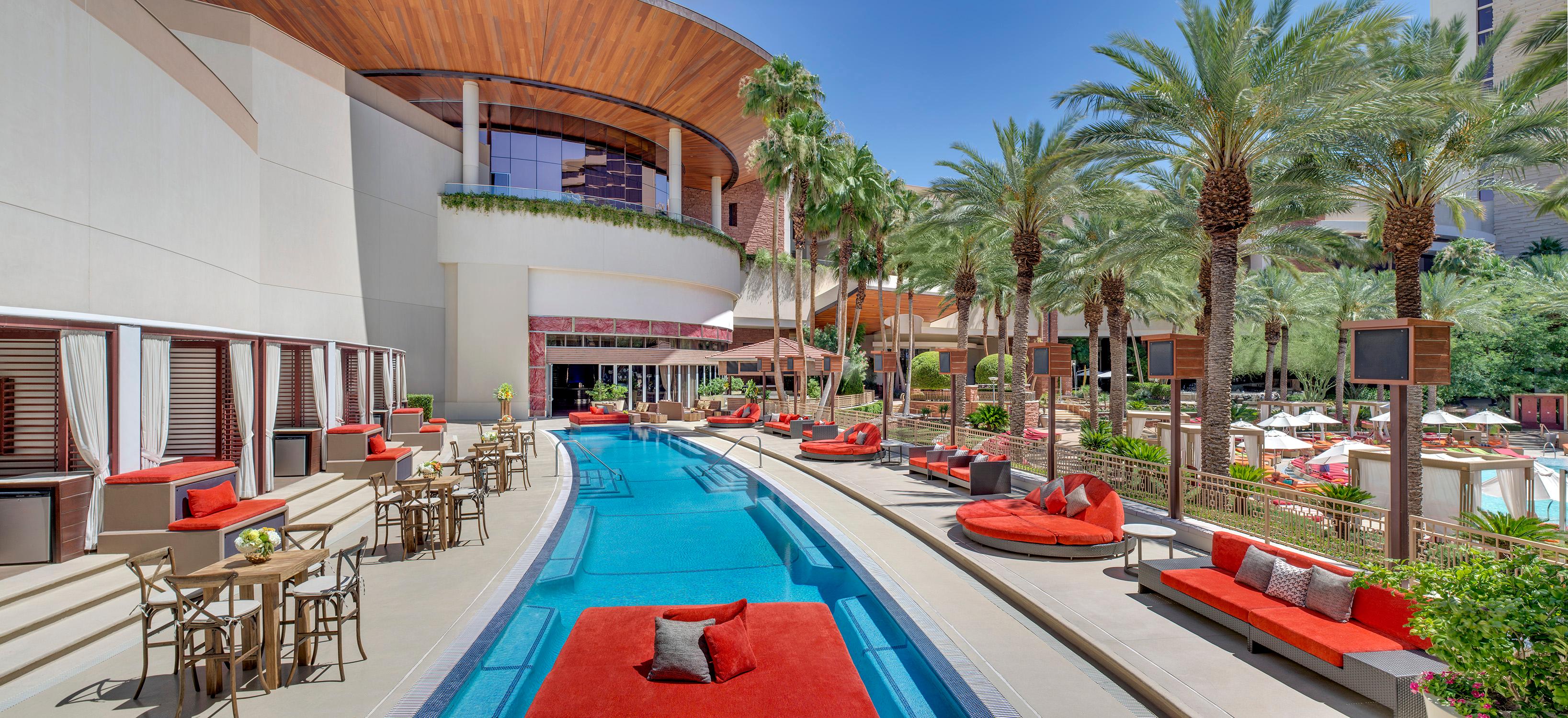 Vista da piscina Red Rock Casino, Resort and Spa