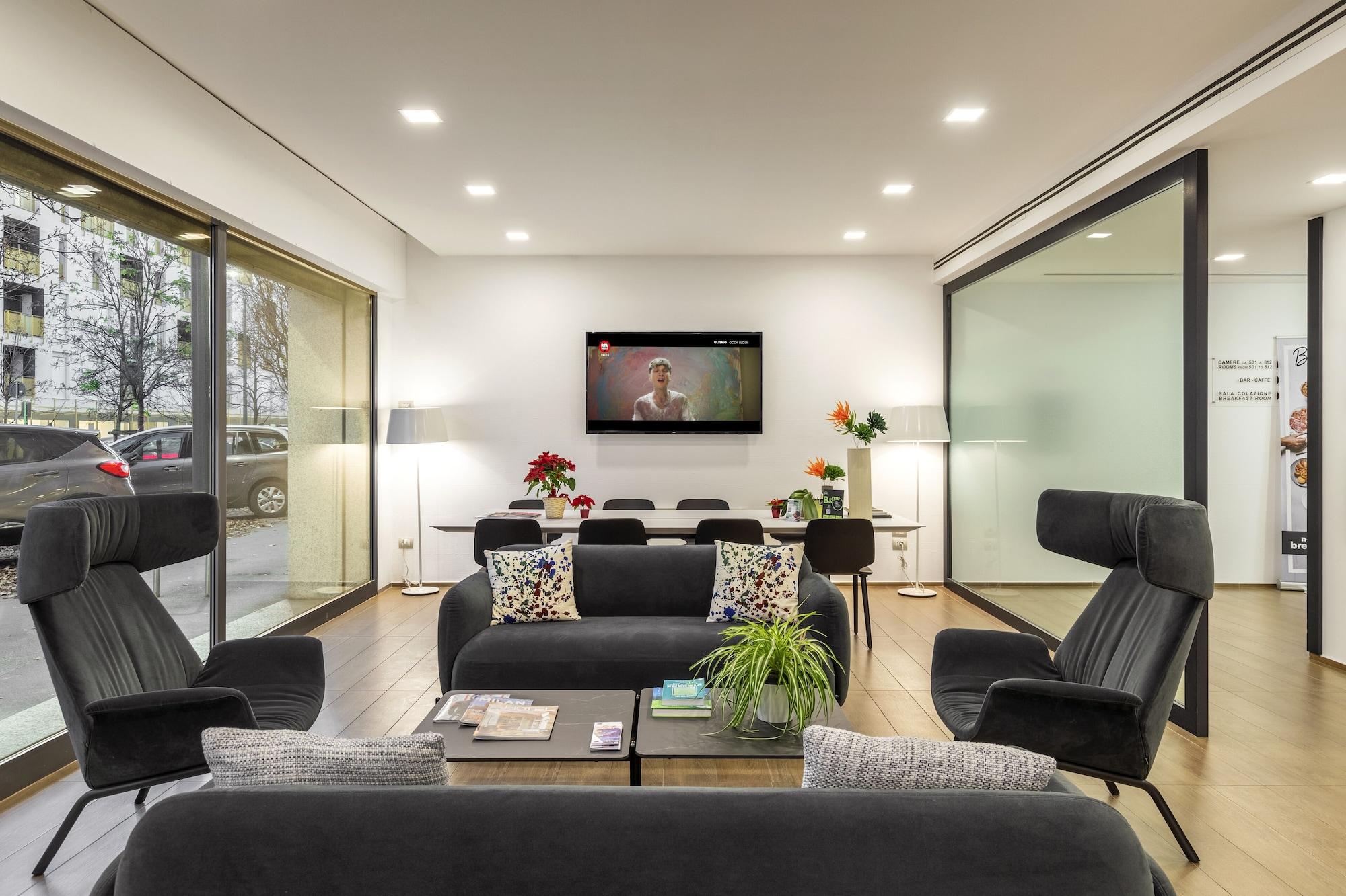 Vista Lobby B&B Hotel Milano Portello