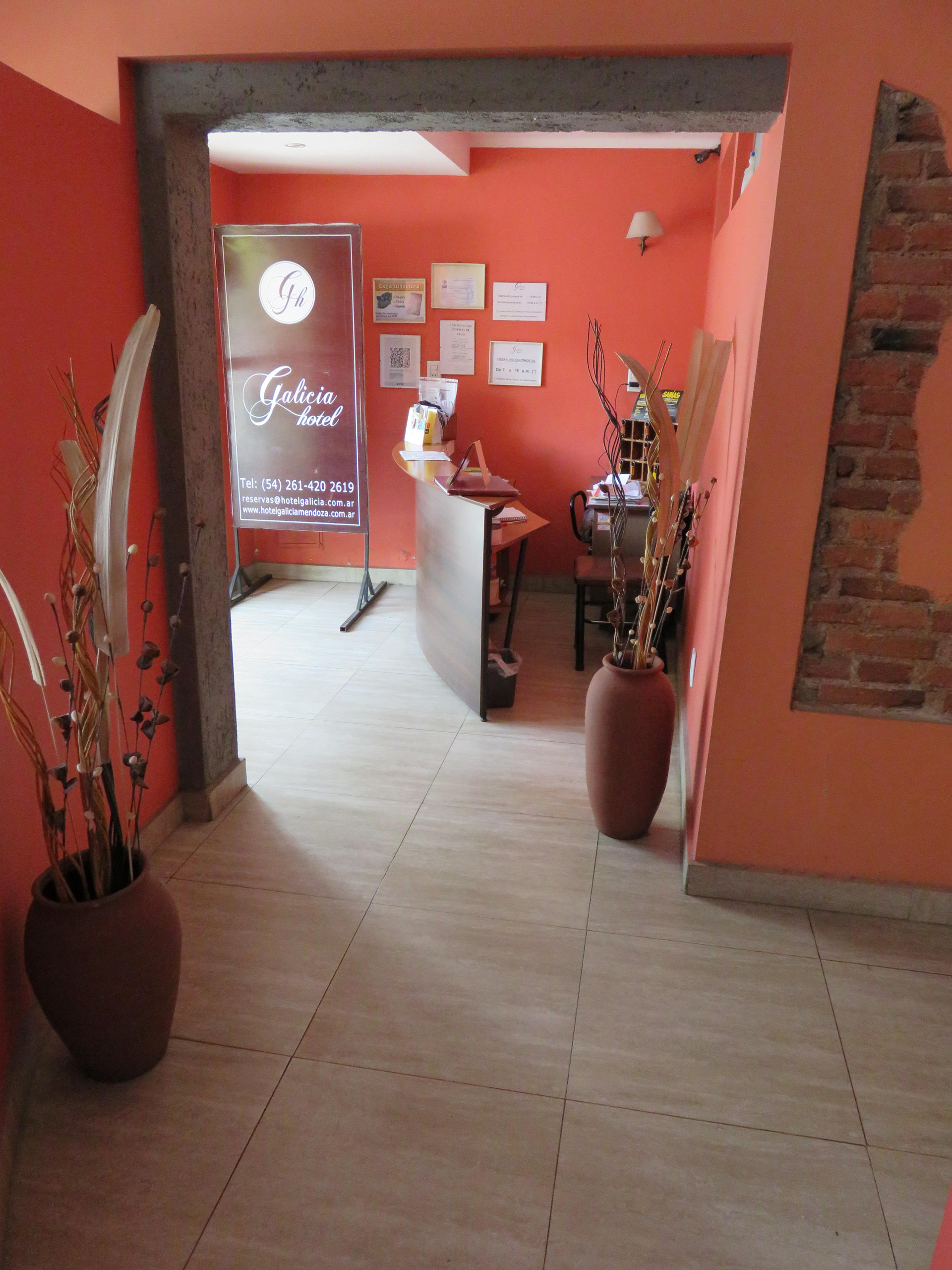 Vista Lobby Hotel Galicia