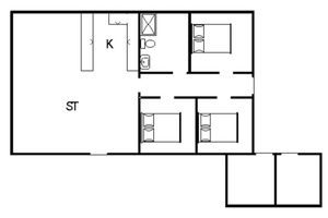 Alquiler Vacacional - 6 Person Holiday Home in Hvide Sande