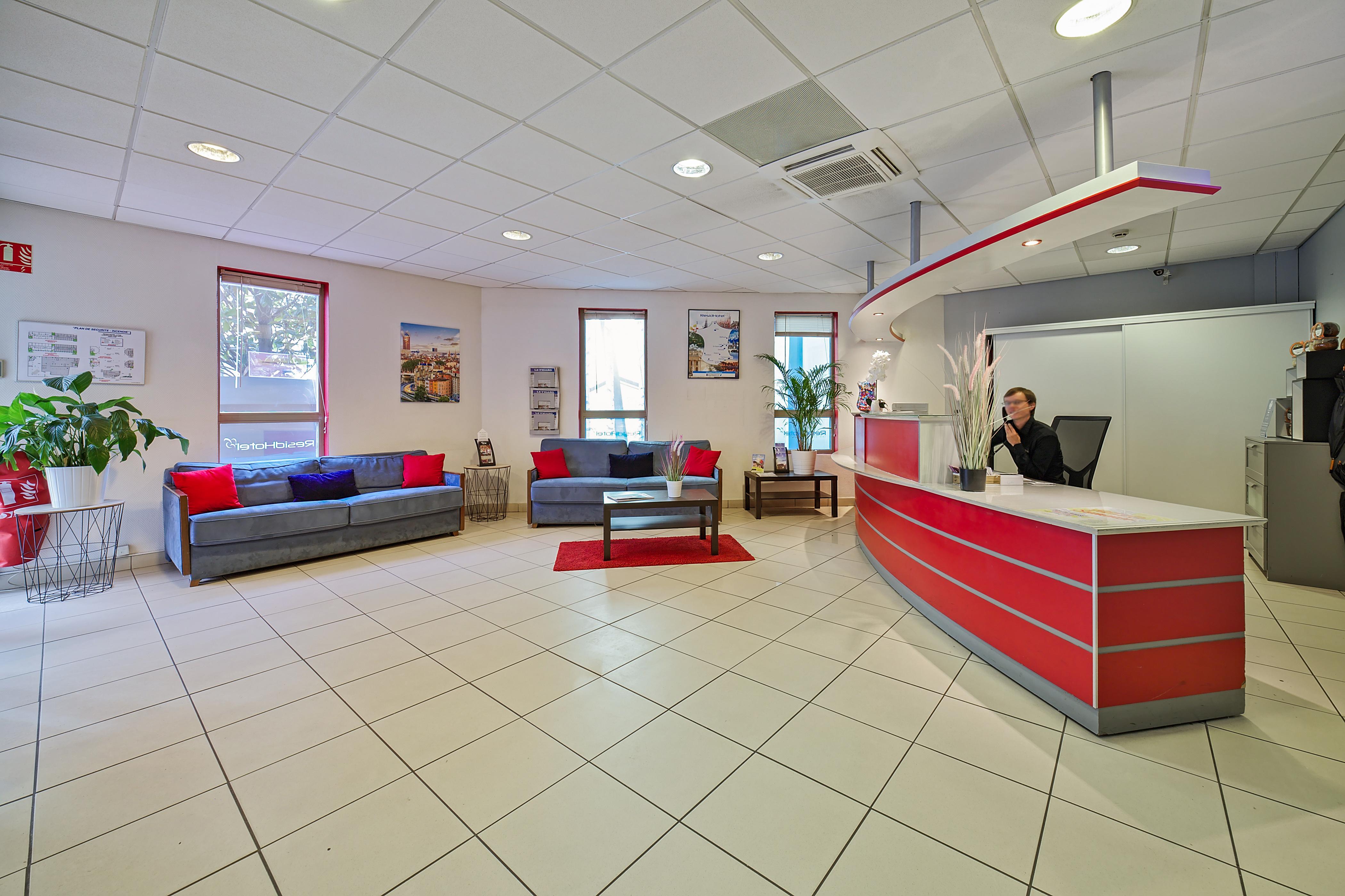 Vista Lobby Residhotel Lyon Part Dieu