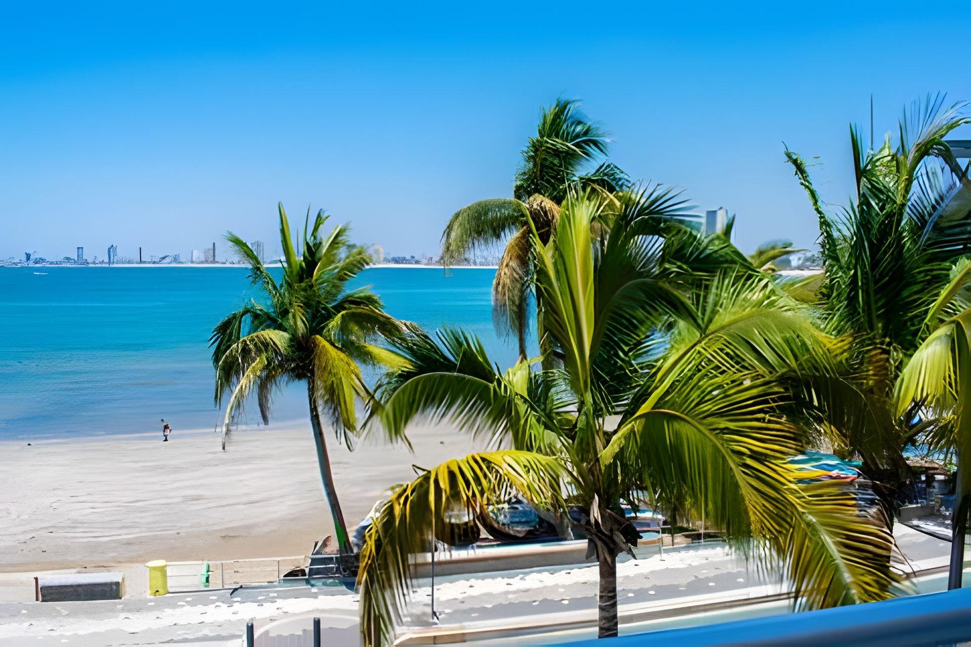 Playa Excelente vista de la Bahia !