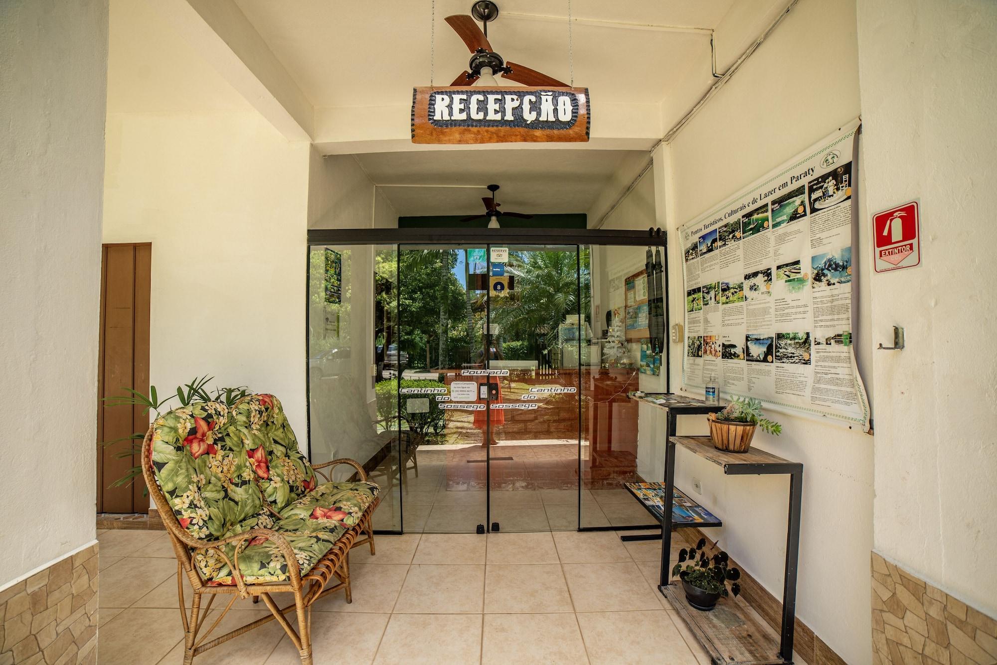 Vista Lobby Pousada Cantinho do Sossego em Paraty