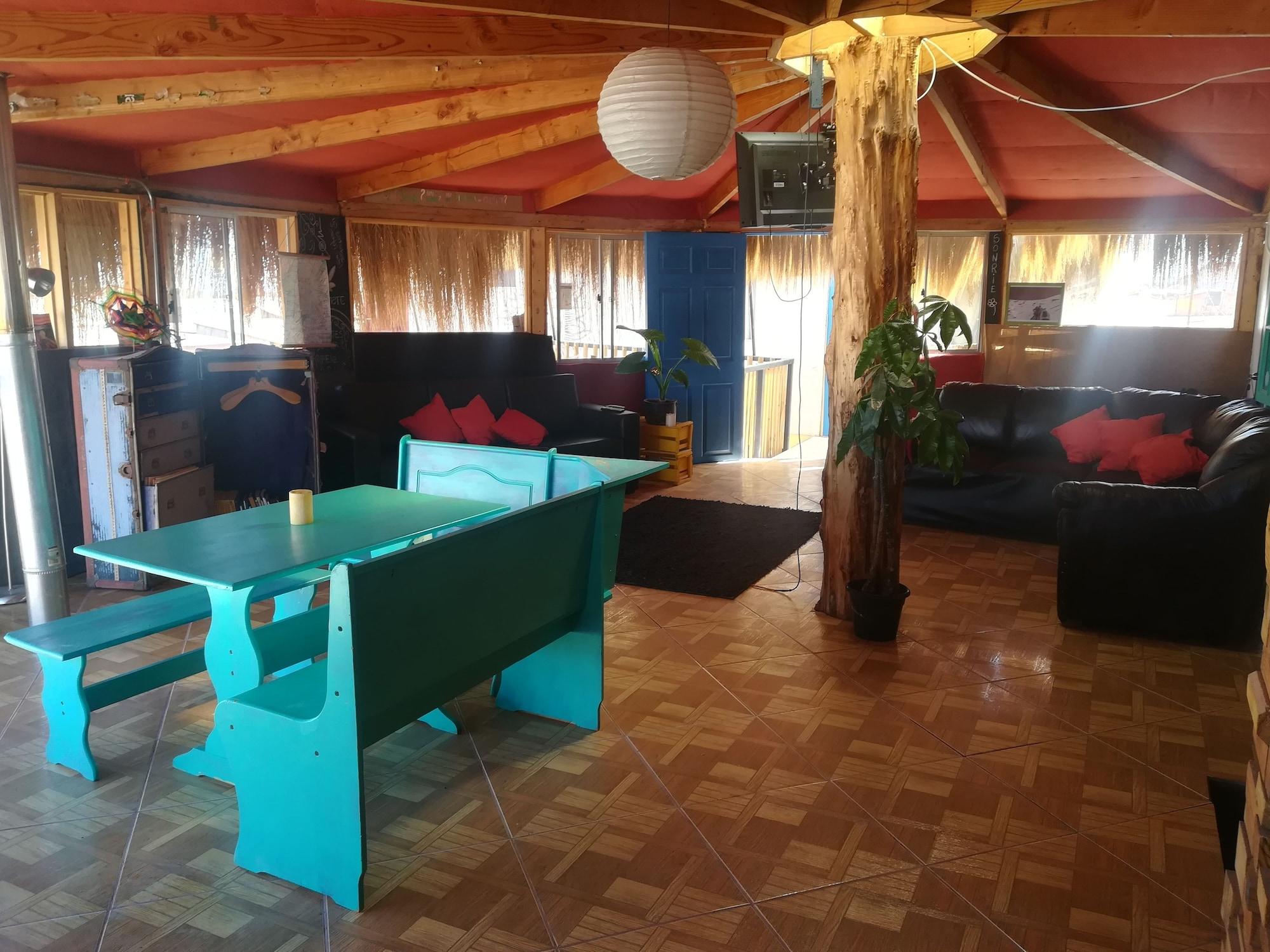 Vista do lobby Ecoluna Lodge
