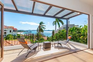 Alquiler Vacacional - Luxury ocean-view Flamingo home with pool - upstairs apartment and party deck