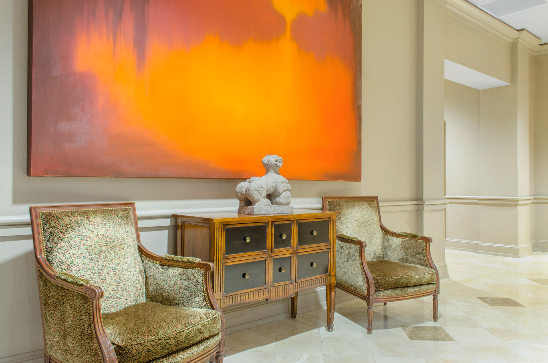 Vista Lobby The Riverfront Hotel New Orleans