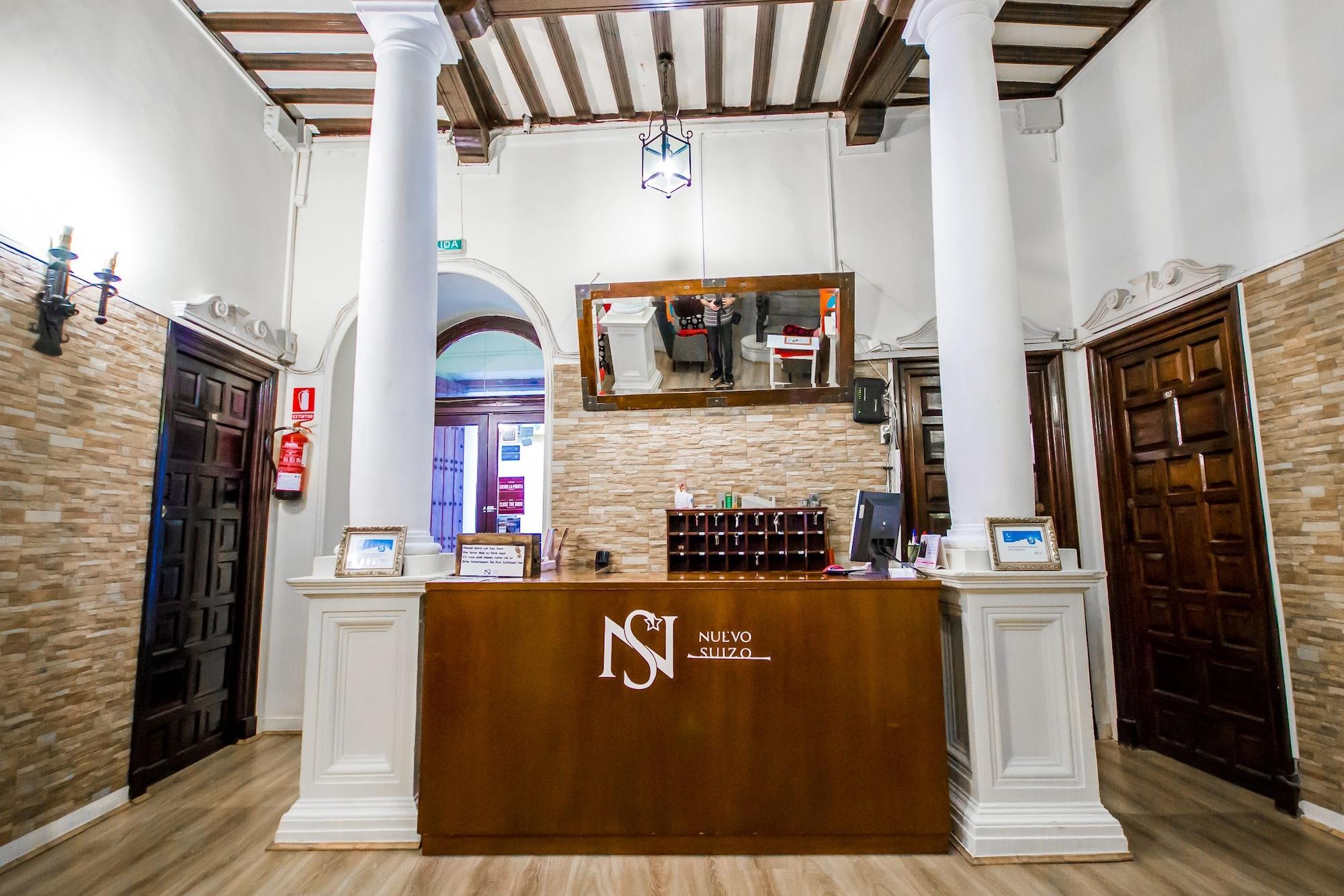 Vista Lobby Pension Nuevo Suizo