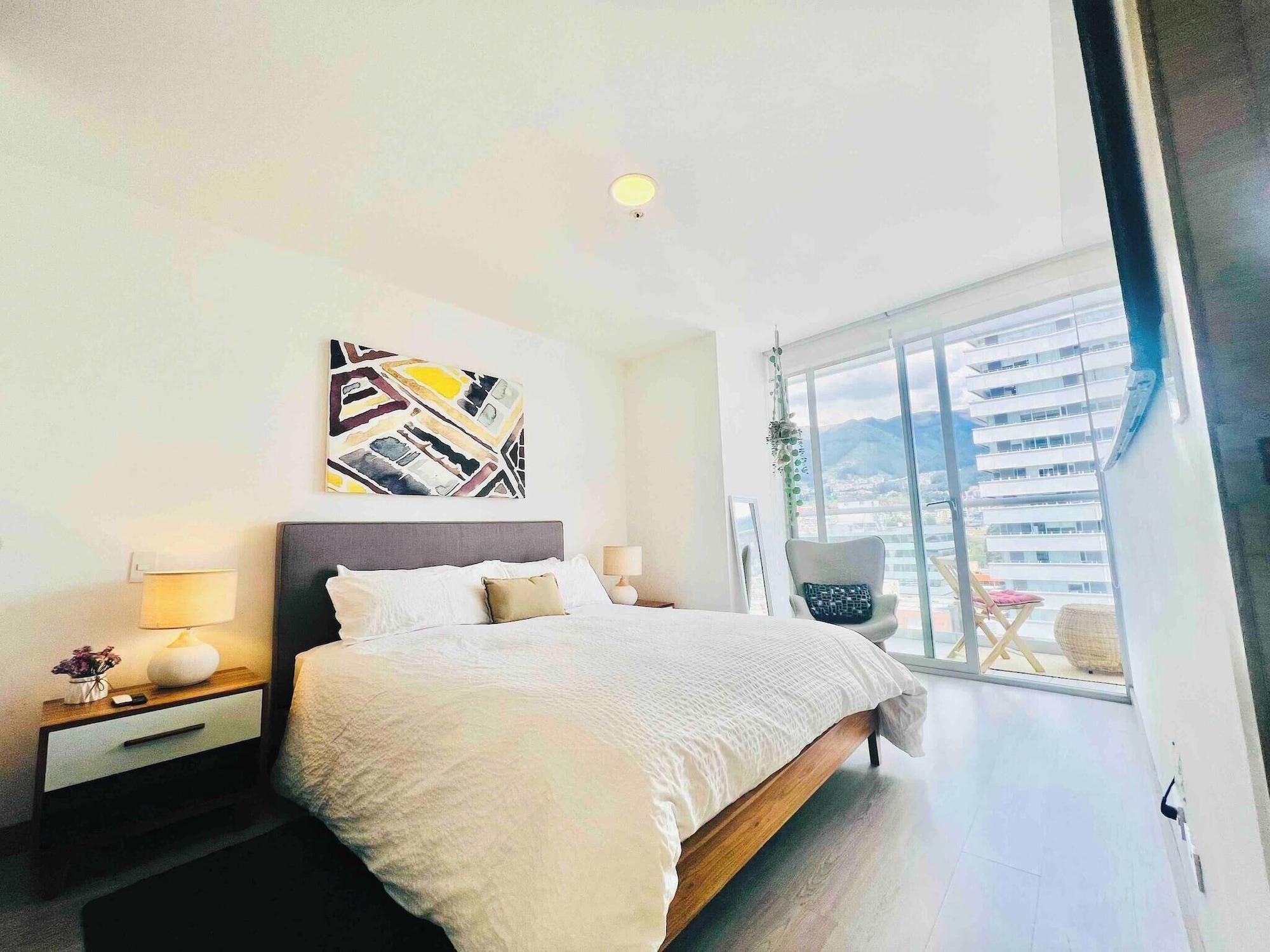 Quarto Beautiful Apt-balcony in La Carolina 70 Qled TV