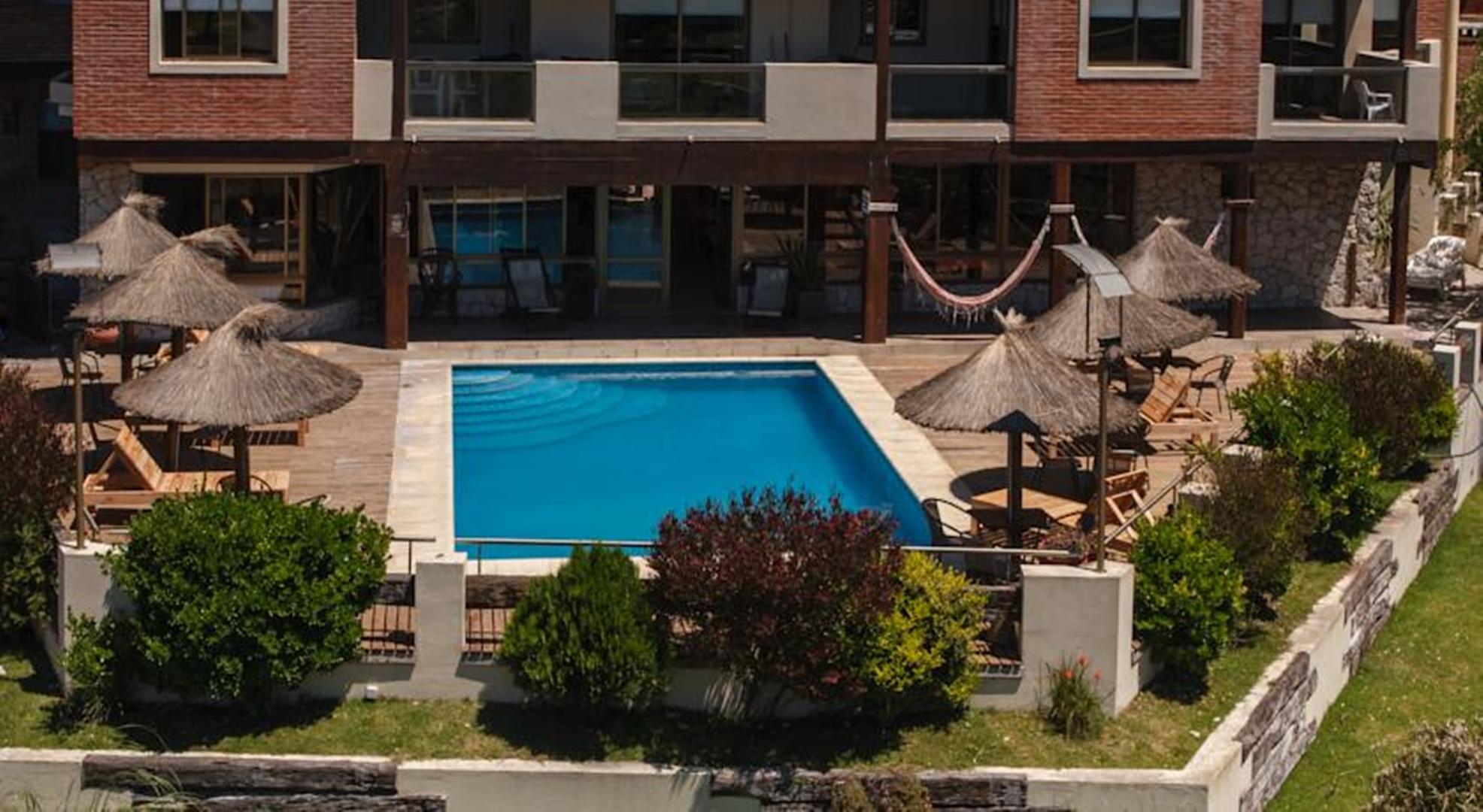 Vista Piscina Alpemar Apart Hotel & Spa Villa Gesell