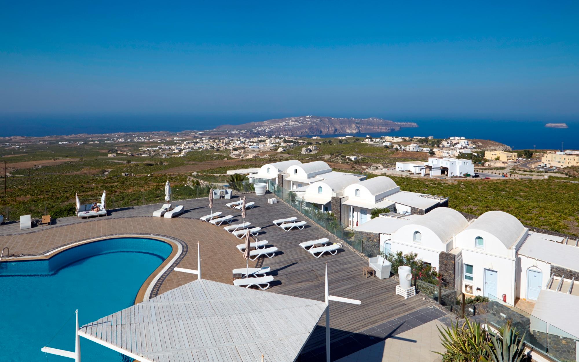 Vista Exterior Orizontes Hotel Santorini