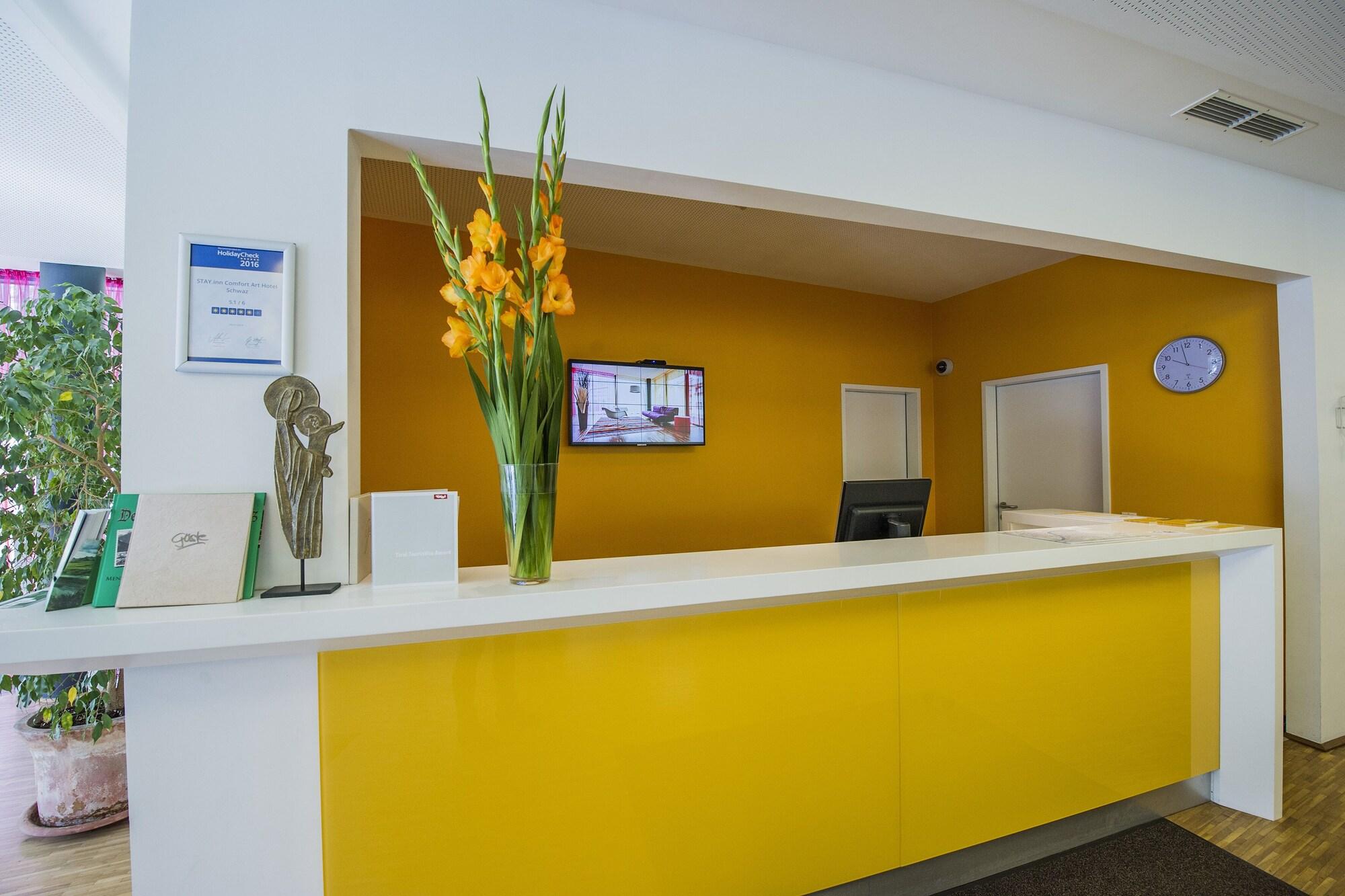 Vista Lobby STAY.inn Comfort Art Hotel Schwaz