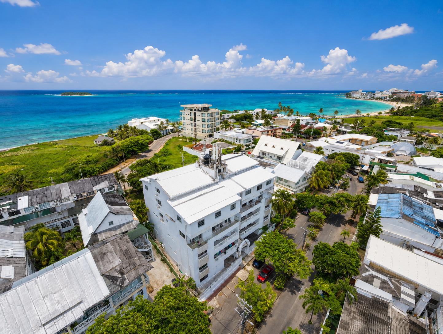 Vista aérea Jhonny Cay Suites