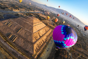 Actividad - Paseo en globo aerostático, desayuno en una cueva y pirámides.