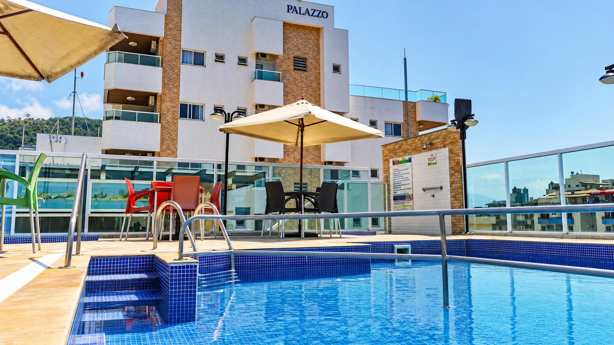 Vista Piscina Ubatuba Praia Grande Hotel