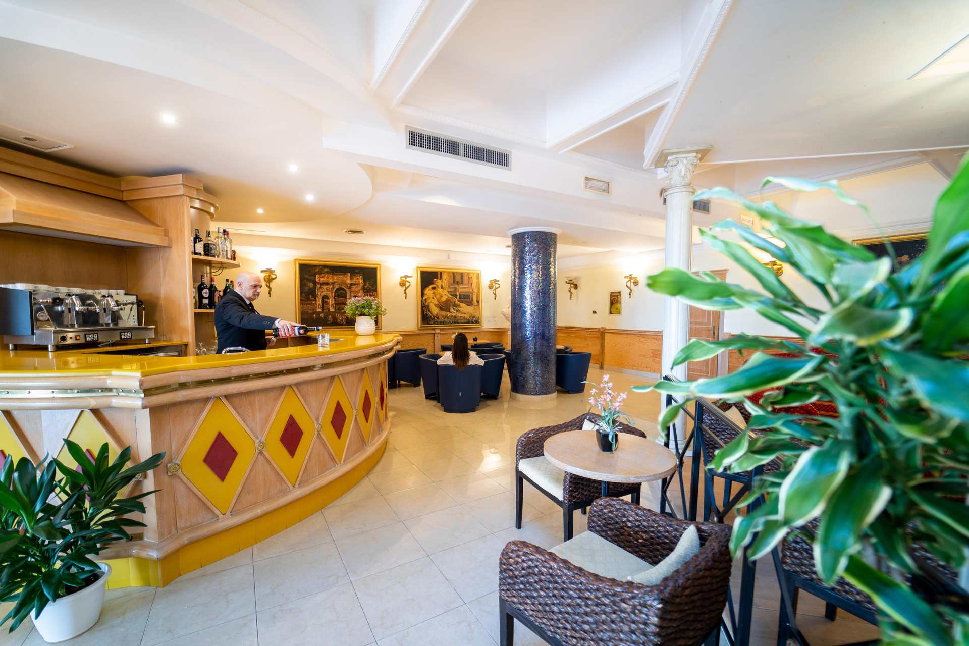 Vista Lobby Hotel Villa Romana