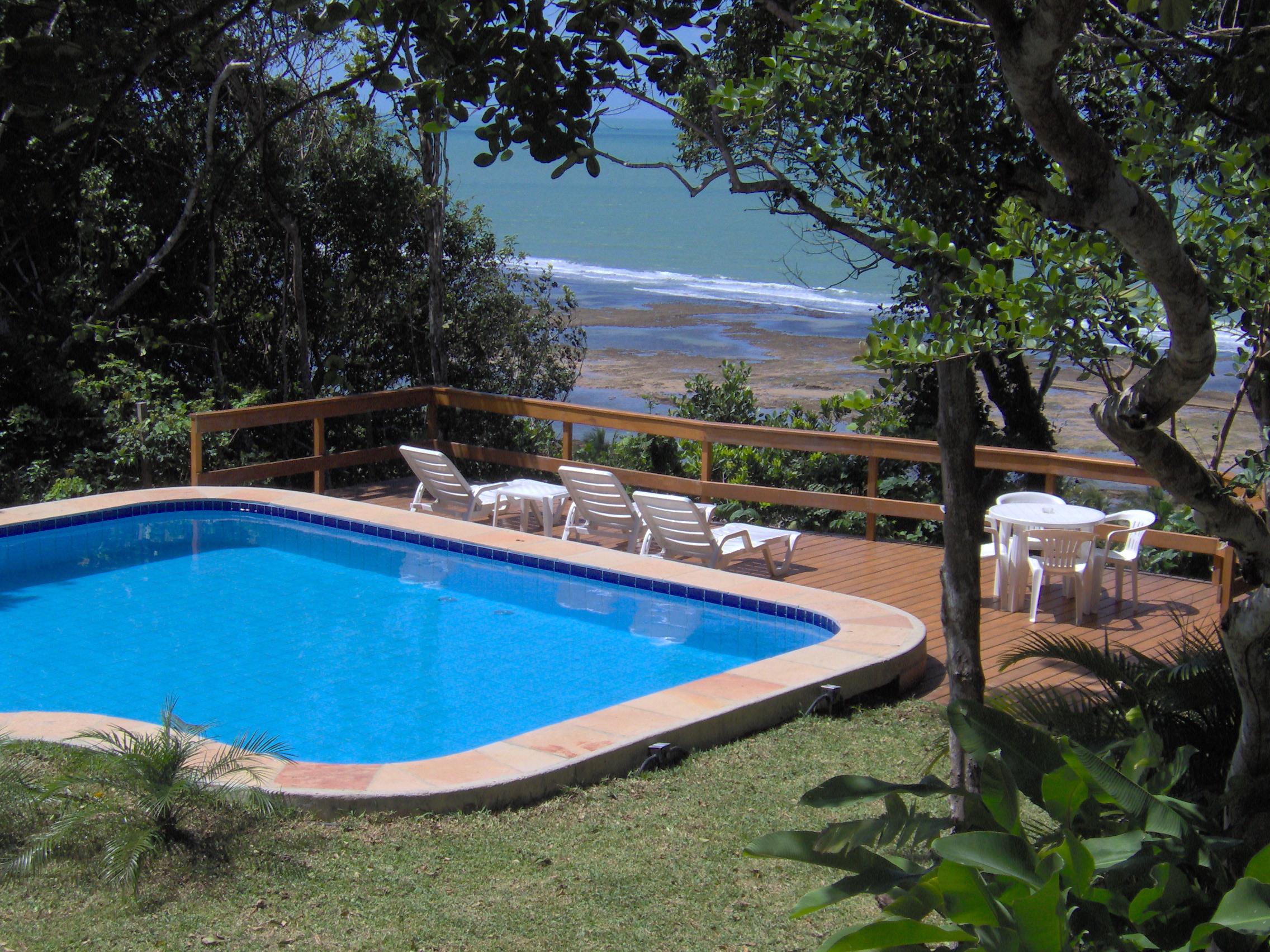 Vista Piscina Pousada Antares