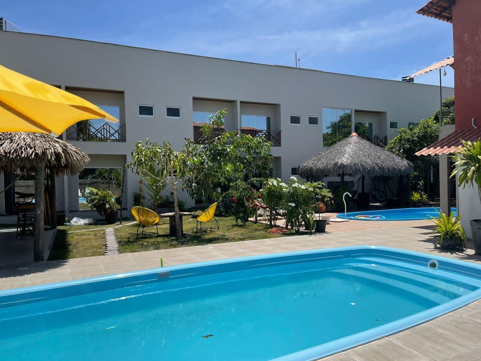 Vista Piscina Chalé Murici Lençóis