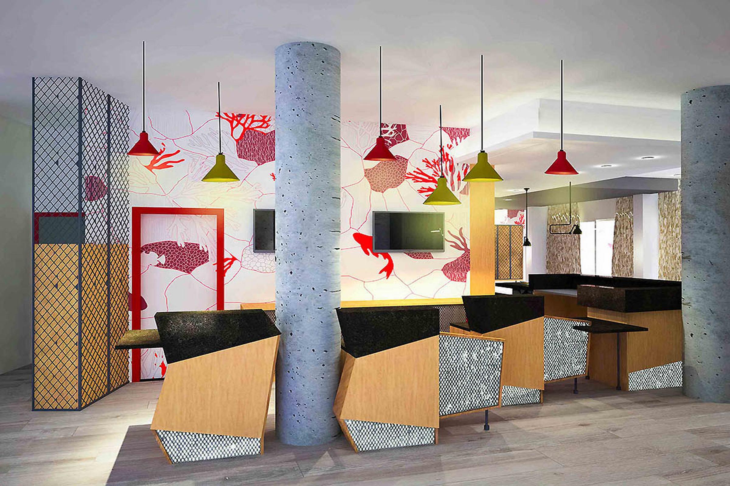 Vista Lobby ibis Styles Barcelona City Bogatell