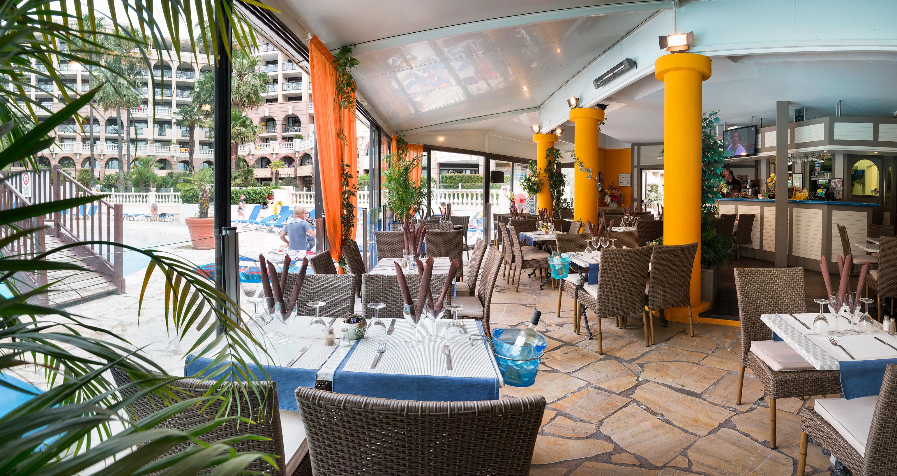 Restaurant Résidence La Palme d'Azur Cannes Verrerie