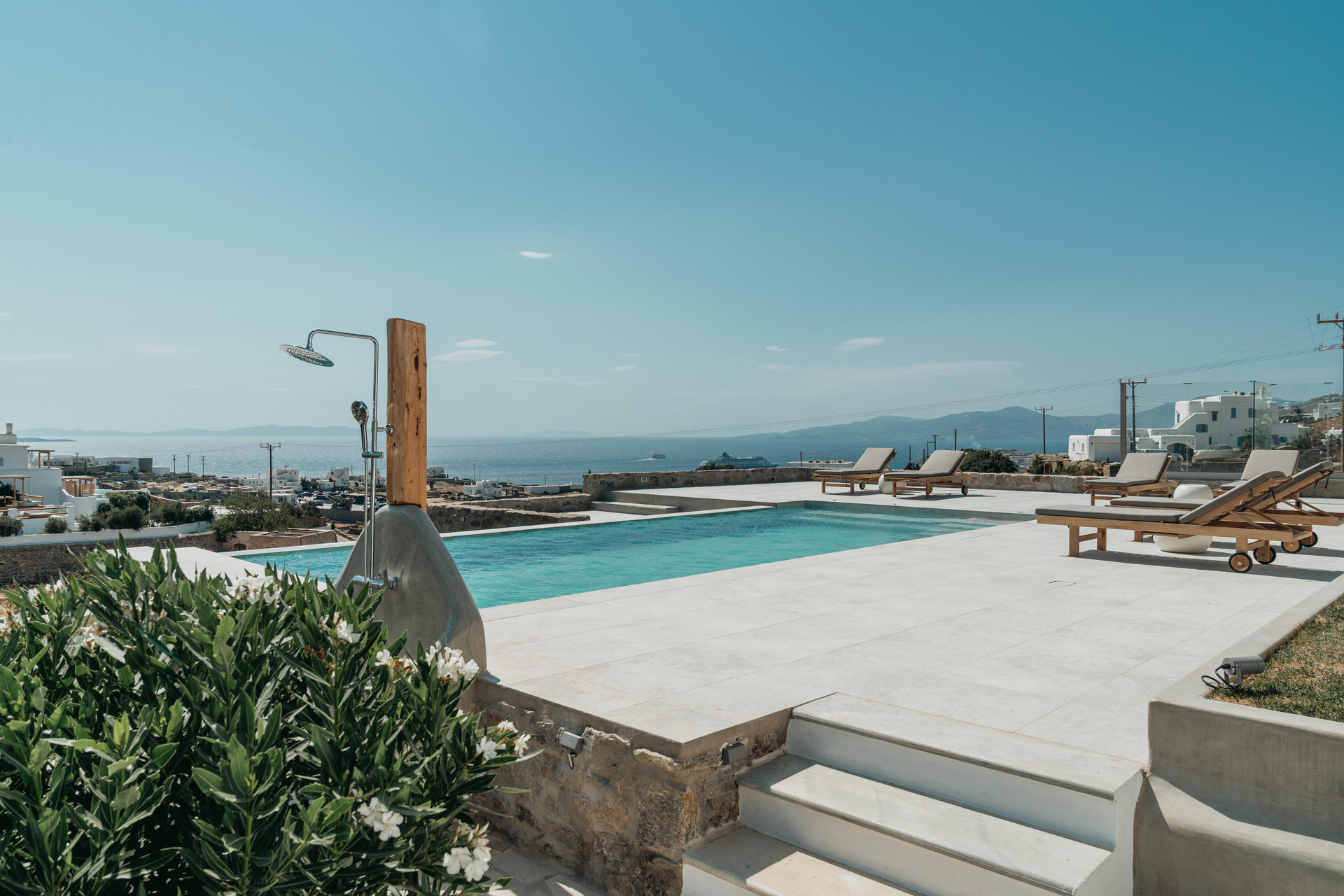 Vista Piscina Athera Suites Mykonos