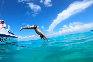 Passeio - Excursão de catamarã à Isla Mujeres com snorkel e almoço + traslados