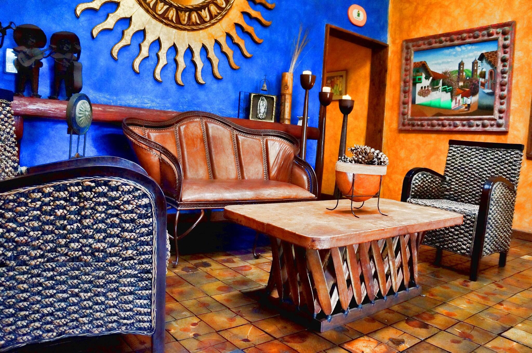 Vista Lobby Villa Mexicana Creel Mountain Lodge