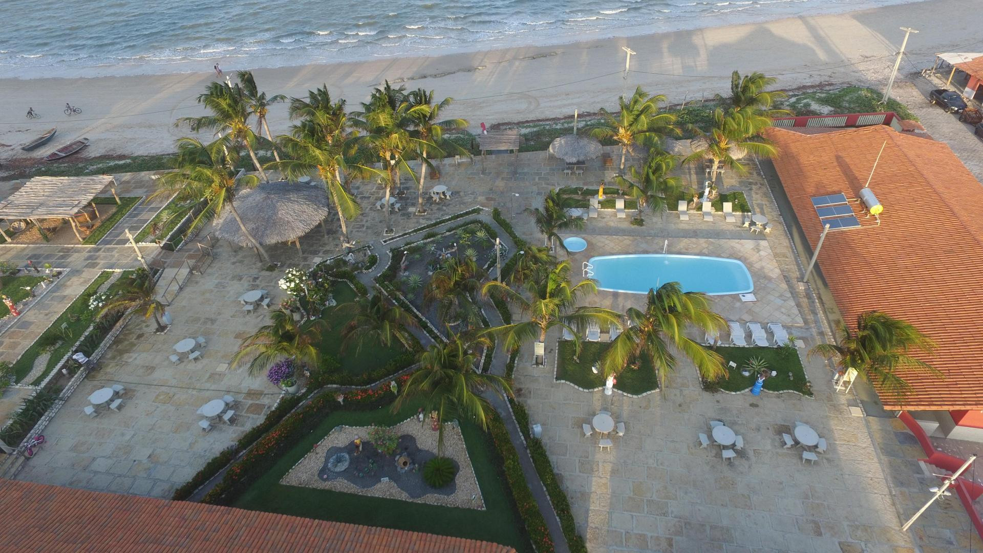 Vista Piscina Pousada Jagatá