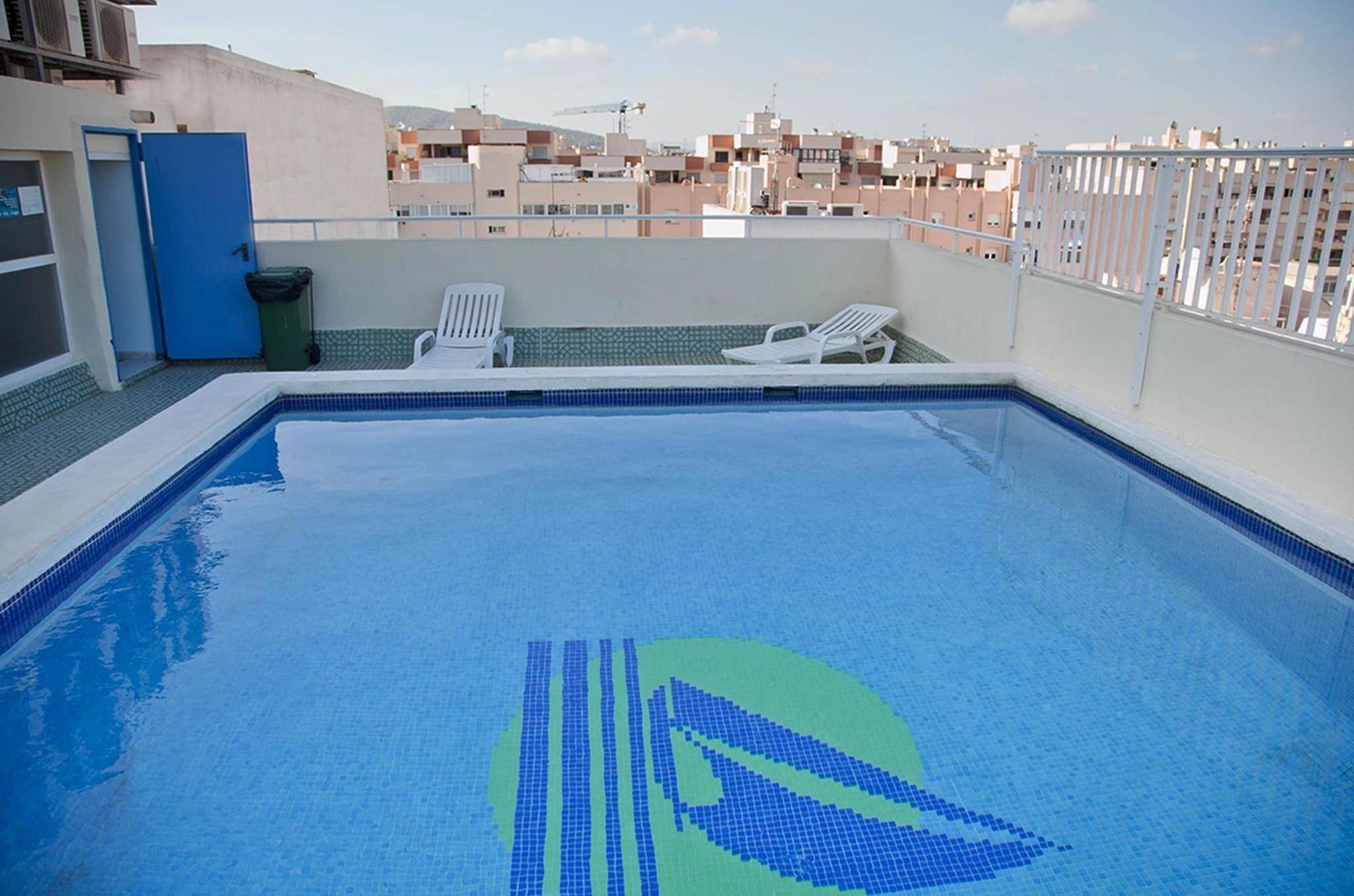 Vista da piscina Hotel Central Playa