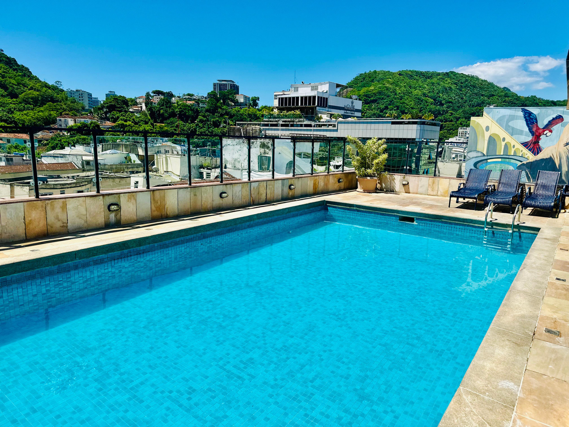 Vista Piscina Copacabana Mar Hotel