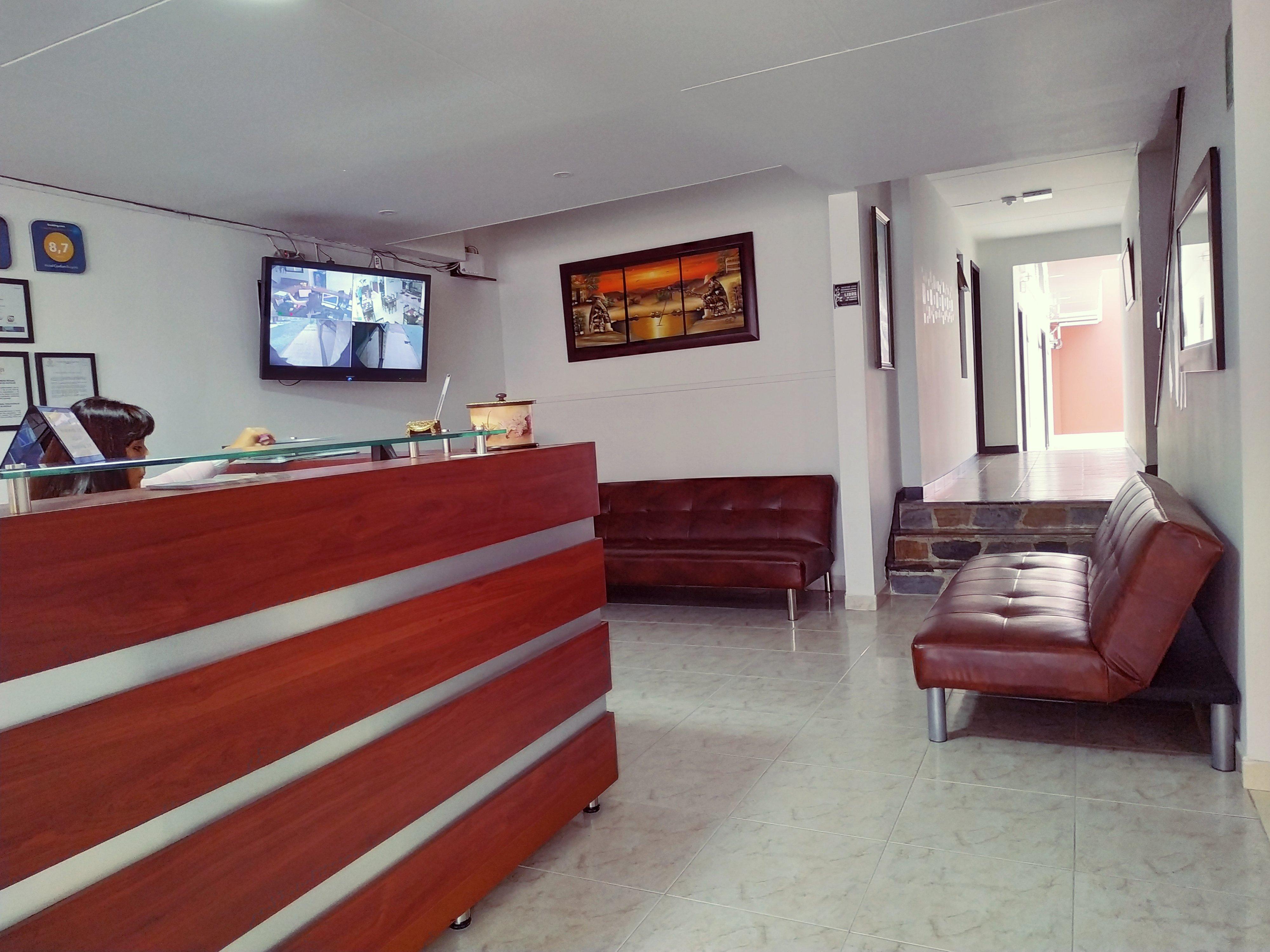 Vista Lobby Hotel Confort Bogotá