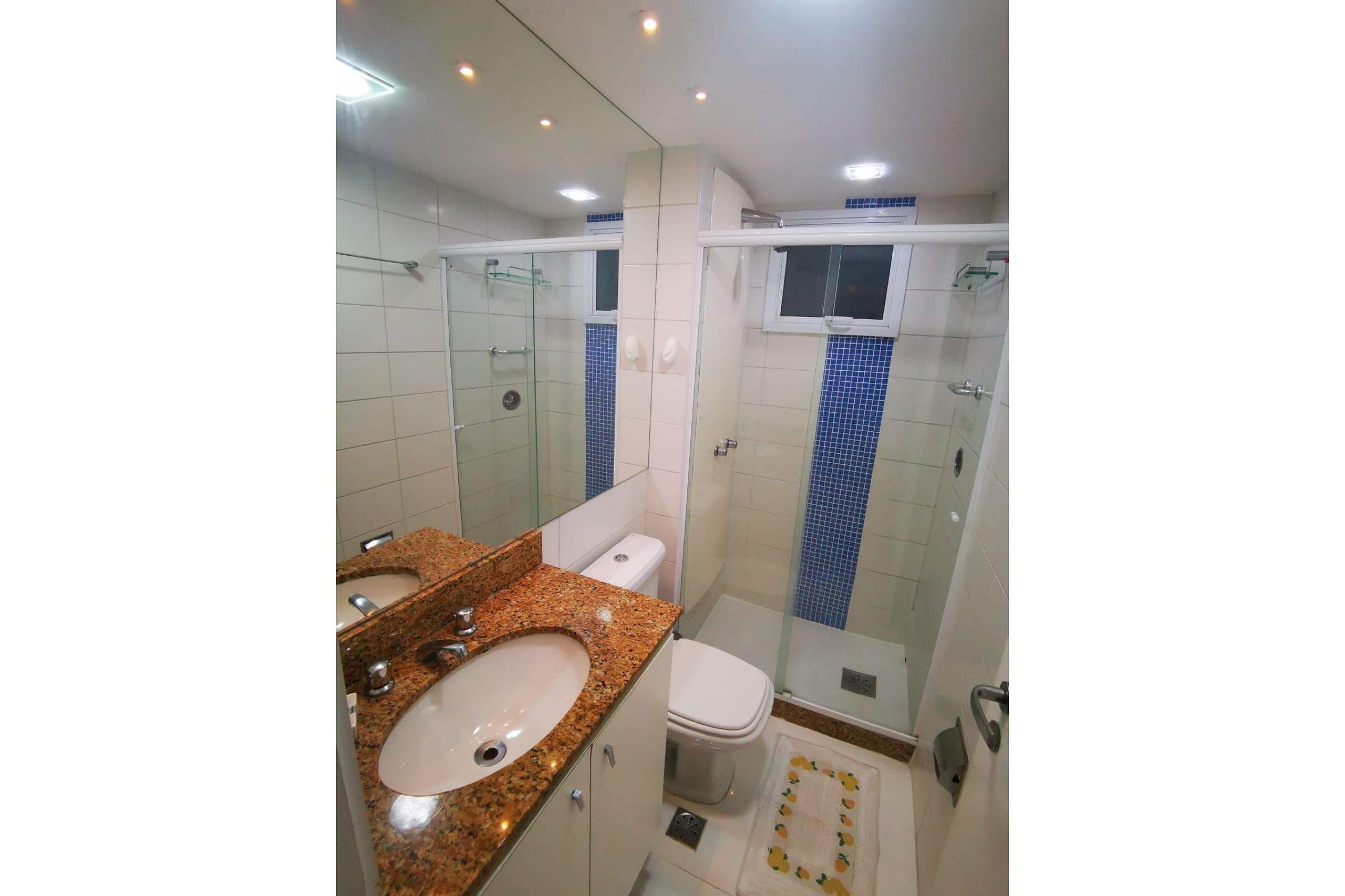 Baño Cobertura com Piscina e Churrasqueira no Barra Sunday Resort R1-001