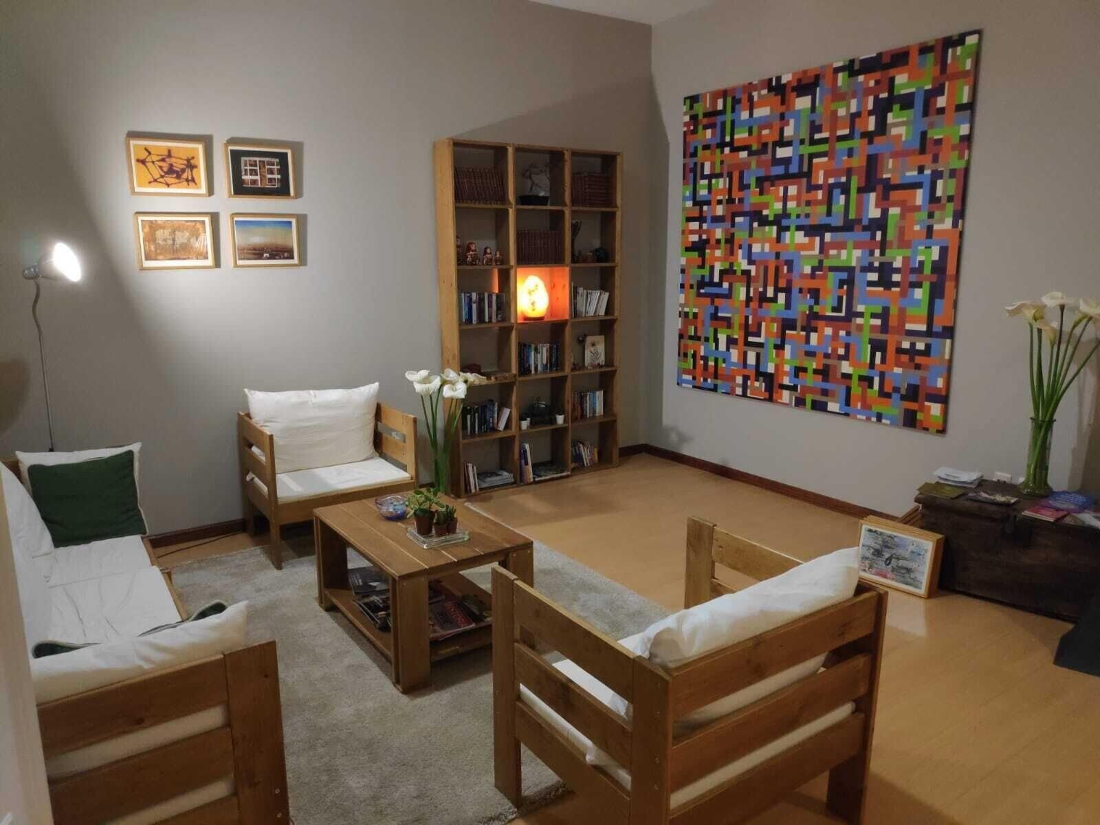 Vista Lobby Hostal San Martín