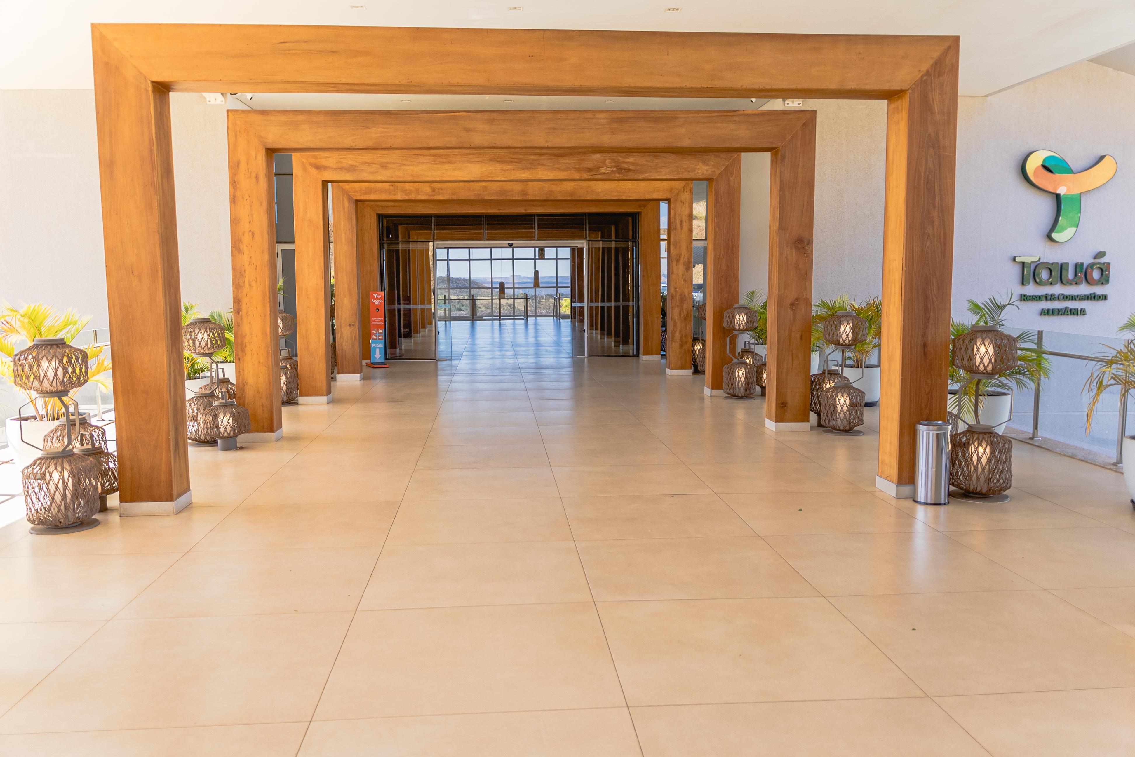 Vista do lobby Tauá Resort & Convention Alexânia