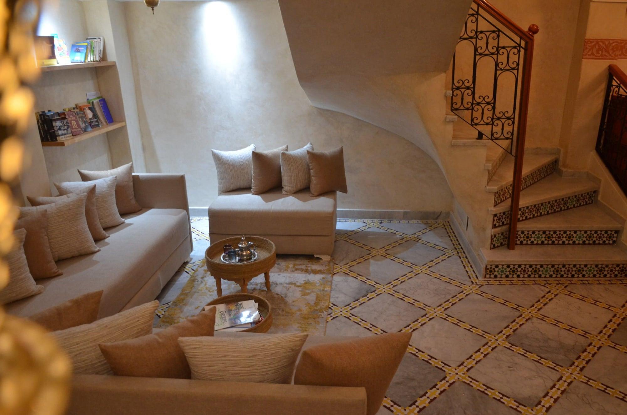 Vista Lobby Riad Azra Marrakech