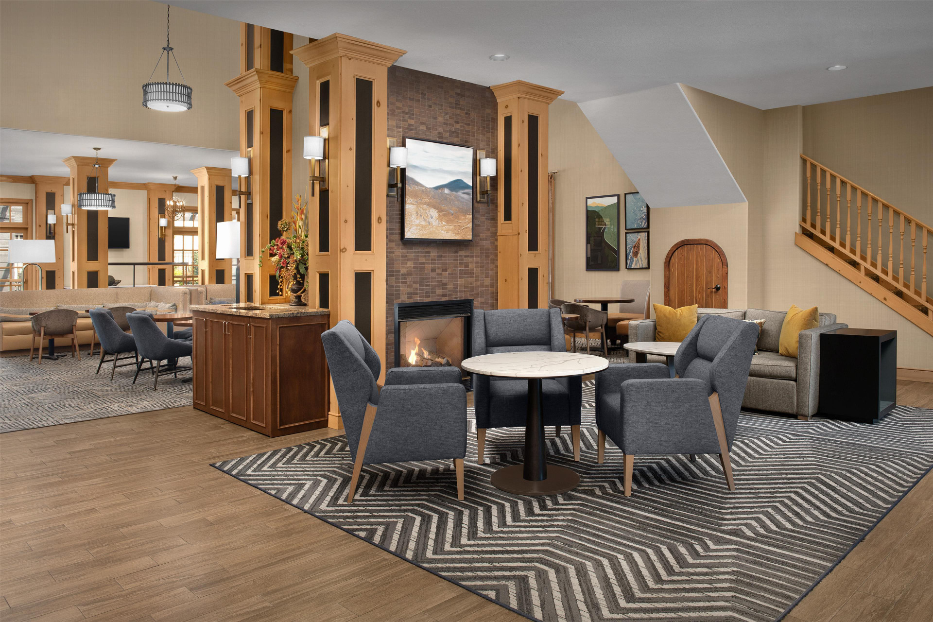 Vista Lobby Homewood Suites by Hilton Vancouver-Portland