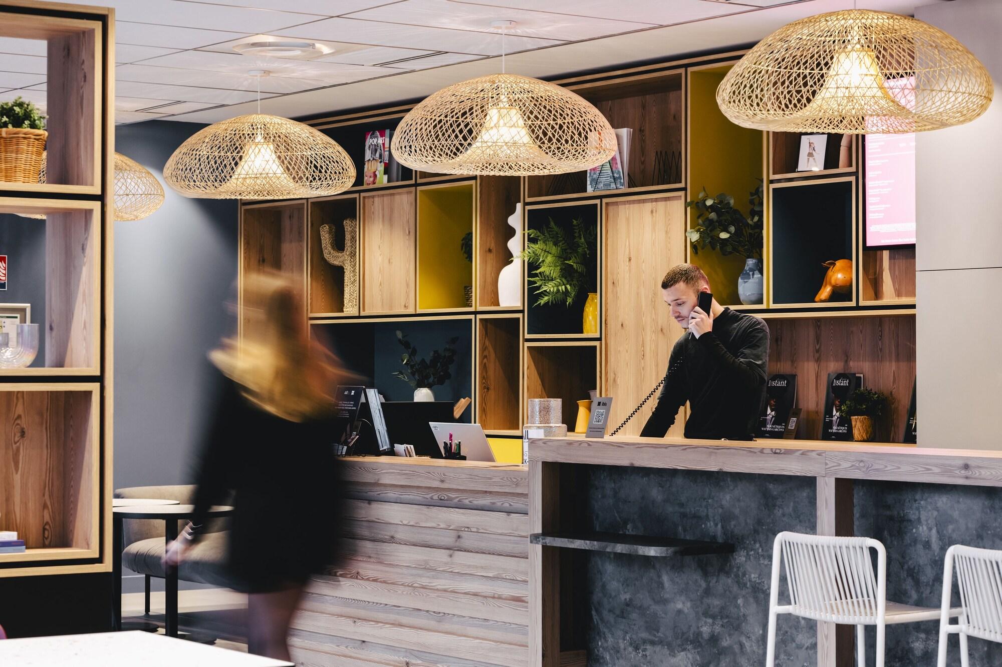 Vista Lobby Ibis Rouen Centre Rive Droite Pasteur