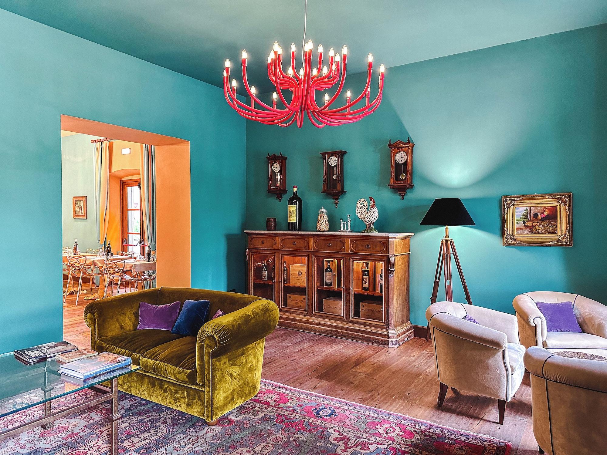 Vista Lobby Hotel Villa Campomaggio