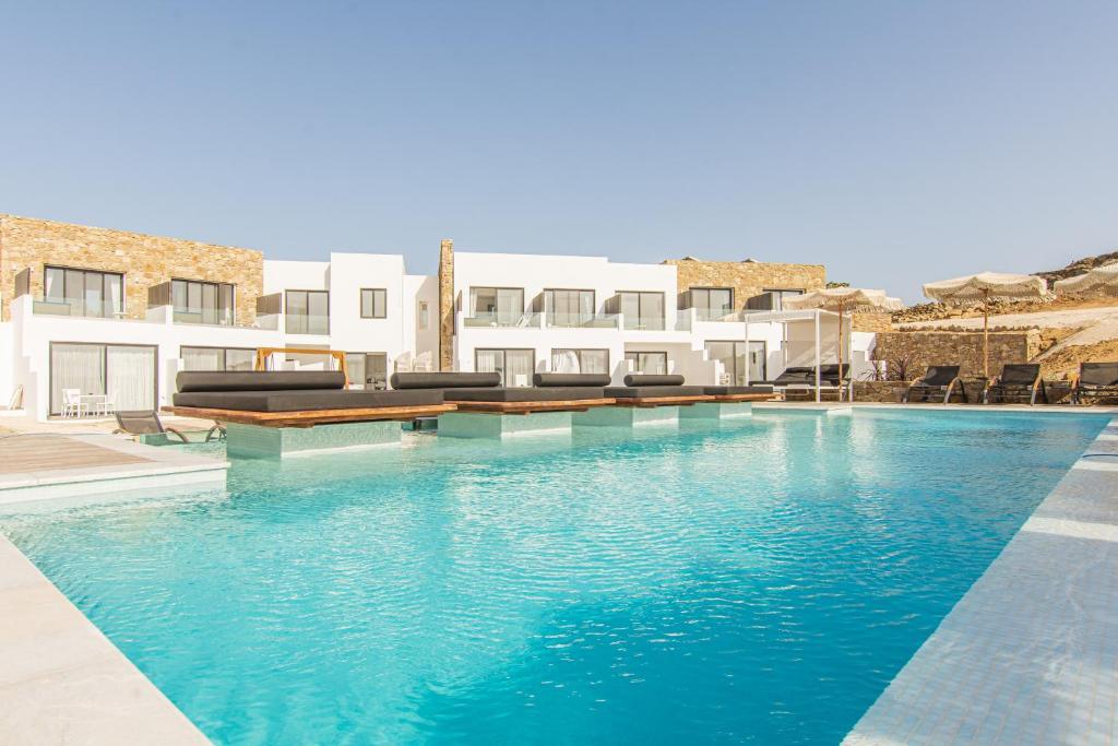 Vista Piscina Bianco A Nero