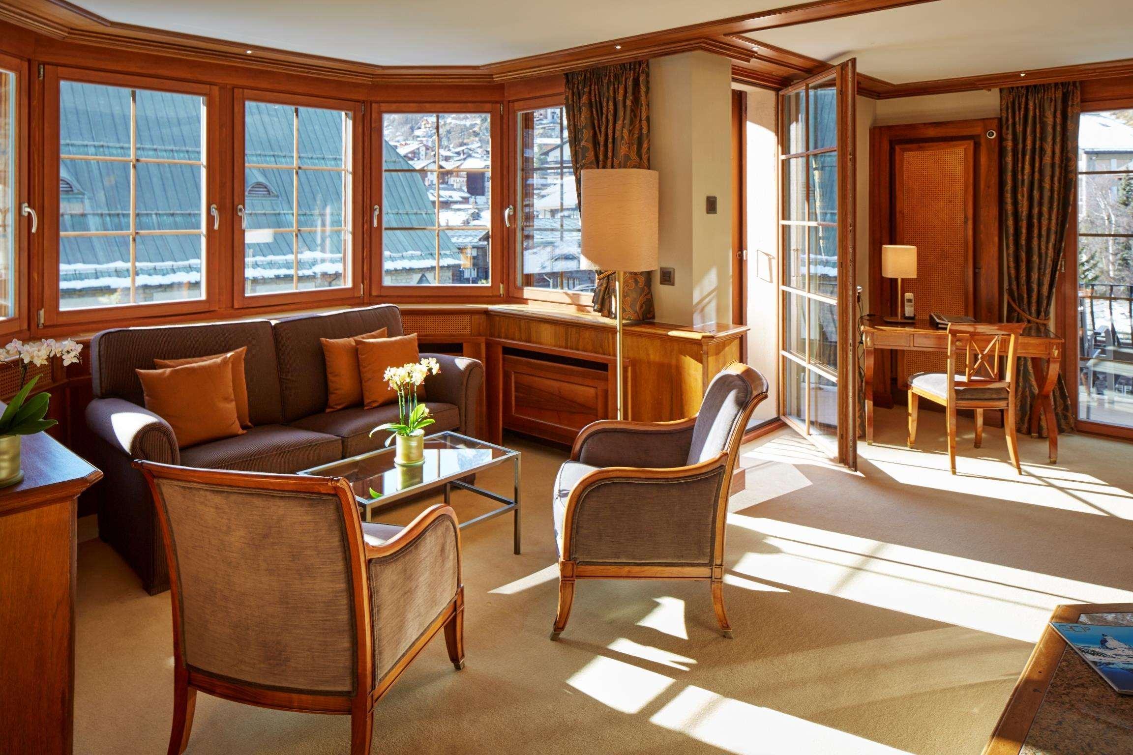Vista Lobby Grand Hotel Zermatterhof