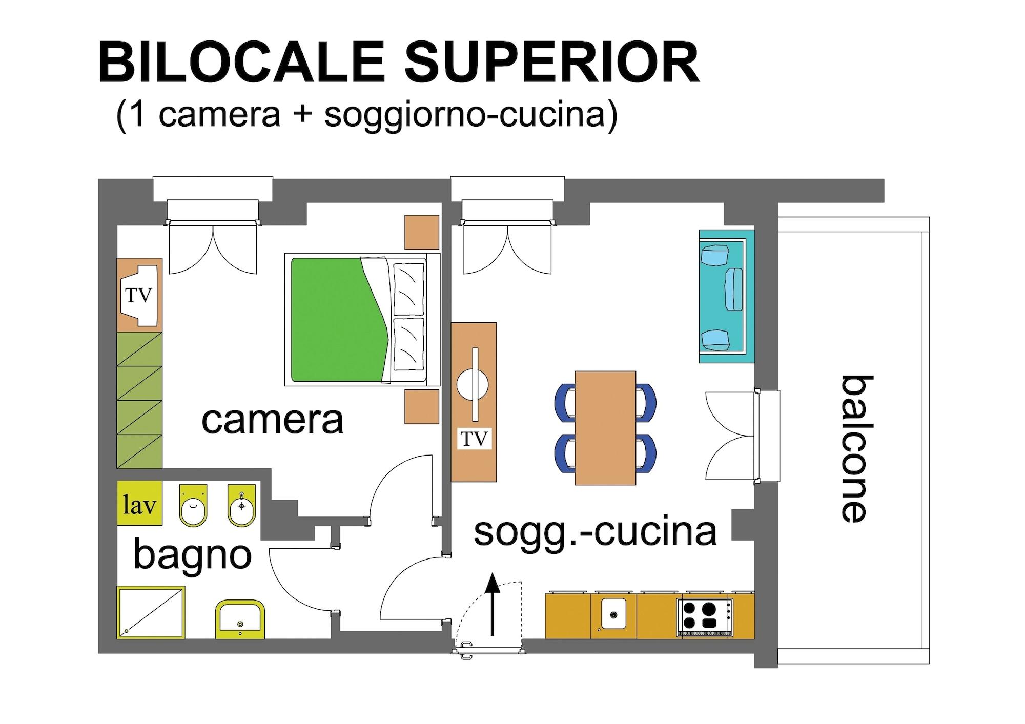 Habitación Residence I Delfini